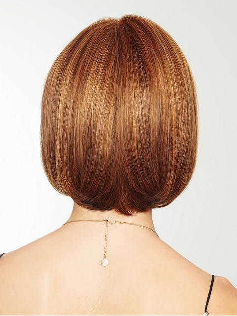 Copper 10" Straight Cropped Bob Wigs