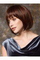 Brown 10" Straight Cropped Bob Wigs