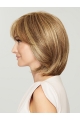 Chin Length Blonde With Bangs Synthetic Wig That Look Real