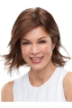 12" Straight Auburn Monofilament Wig Without Bangs