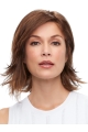 12" Straight Auburn Monofilament Wig Without Bangs