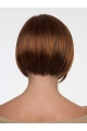 Straight Cropped Auburn Synthetic Bob Synthetic Wigs