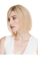 Top Straight 10" Blonde Chin Length Human Hair Wigs