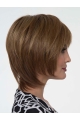 Chin Length Monofilament Synthetic Wigs With Bangs