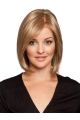 Popular Blonde Chin Length Petite Monofilament Wigs