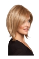 Popular Blonde Chin Length Petite Monofilament Wigs