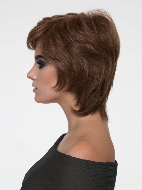 Monofilament Synthetic Wigs With Bangs