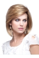 Shining Blonde Straight Chin Length Human Hair Wigs