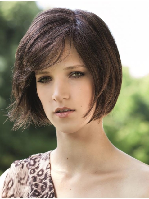 8" Straight Modern Synthetic Bob Wigs