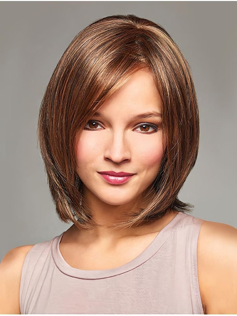 Chin Length Monofilament Short Wigs