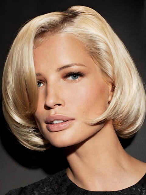 Glamorous Blonde Lace Front Chin Length Wigs