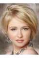 Soft Blonde Straight Chin Length Lace Front Wigs