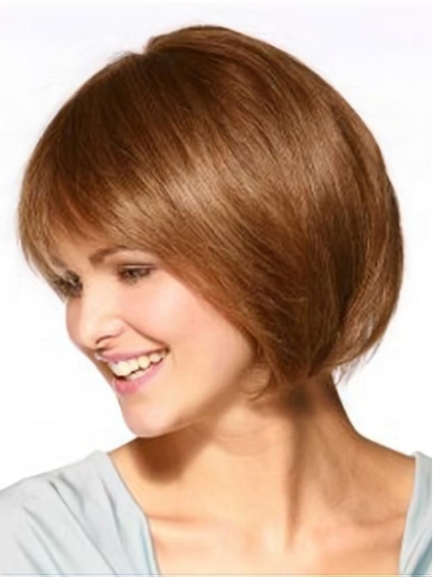 Gorgeous Monofilament Straight Chin Length Wigs