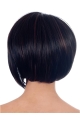 Polite Black Straight Chin Length African American Wigs