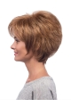 Layered Auburn Capless Synthetic Short Wigs