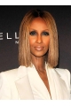 Iman  Blonde straight Bob Cut Wigs