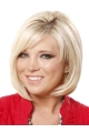 Good Blonde Straight Chin Length Lace Front Wigs