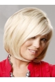 Good Blonde Straight Chin Length Lace Front Wigs