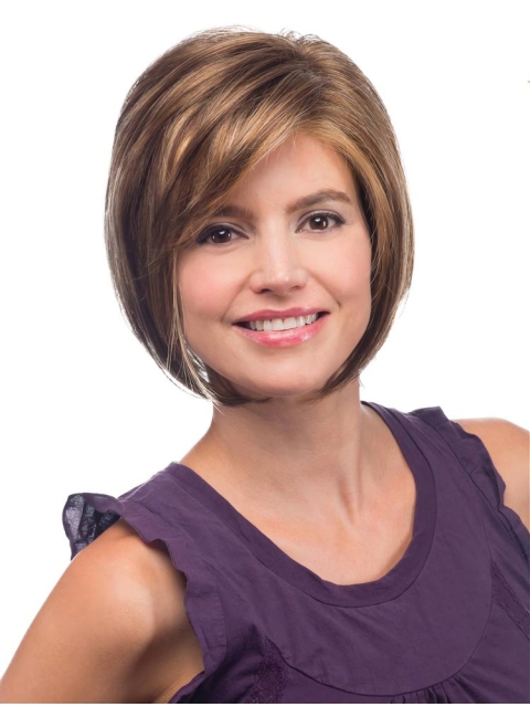 Brown Lace Short Capless Bob Wigs