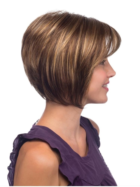 Brown Lace Short Capless Bob Wigs