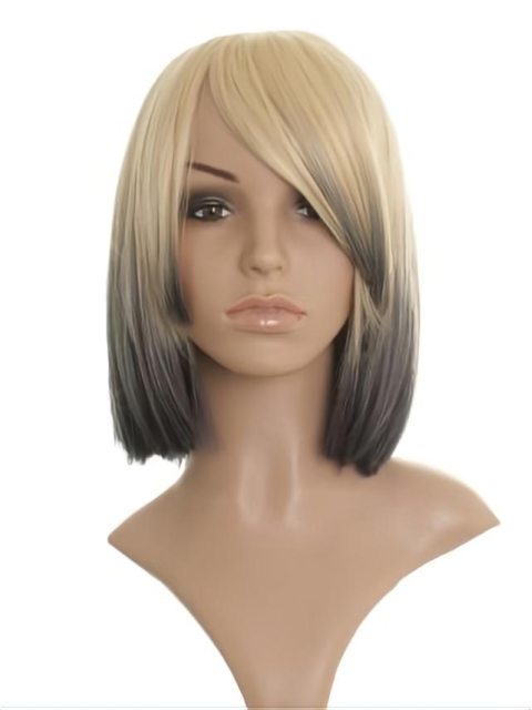 Blonde Straight Chin Length Celebrity Wigs