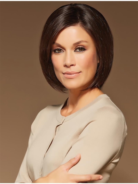 High Quality Chin Length Straight Brown Bobs Fashional Wigs