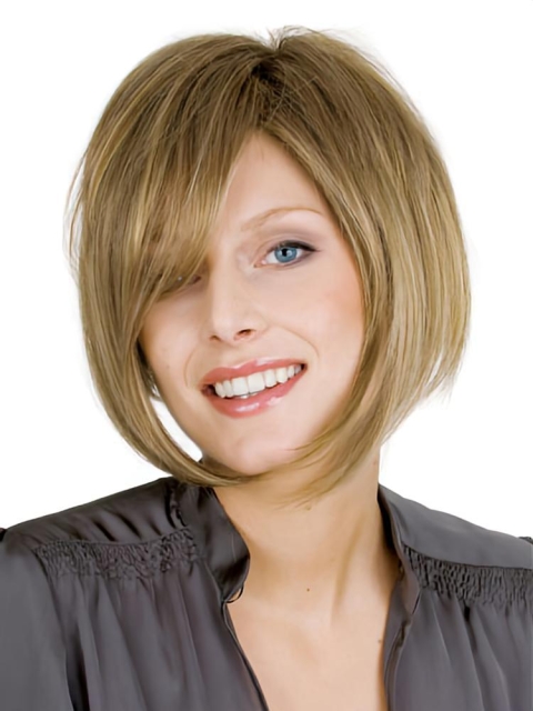 Fashion Straight Bobs Blonde Short Wigs