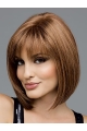 Brown Straight Synthetic Gorgeous Medium Wigs