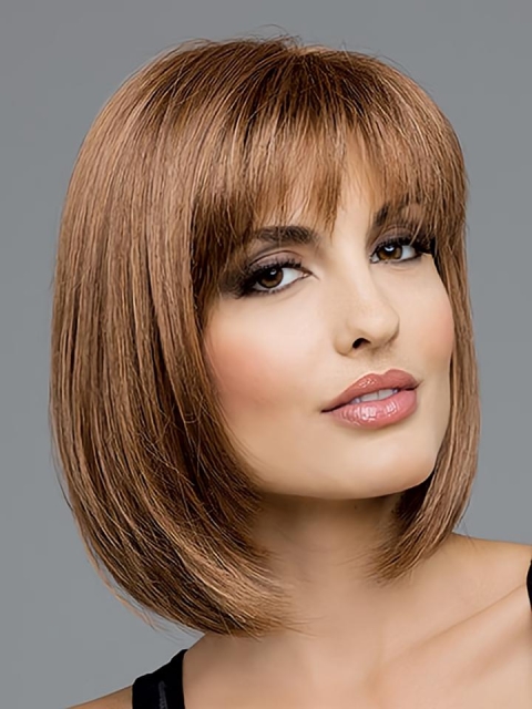 Brown Straight Synthetic Gorgeous Medium Wigs