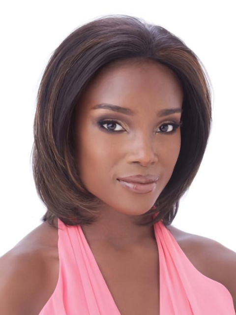 Unique Auburn Lace Front Chin Length Wigs