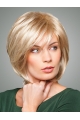 Gentle Blonde Straight Chin Length Bob Wigs