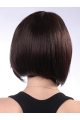 High Quality Brown Straight Chin Length Human Hair Wigs