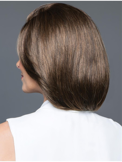 Fabulous Chin Length Straight Brown Nice Bobs Wigs