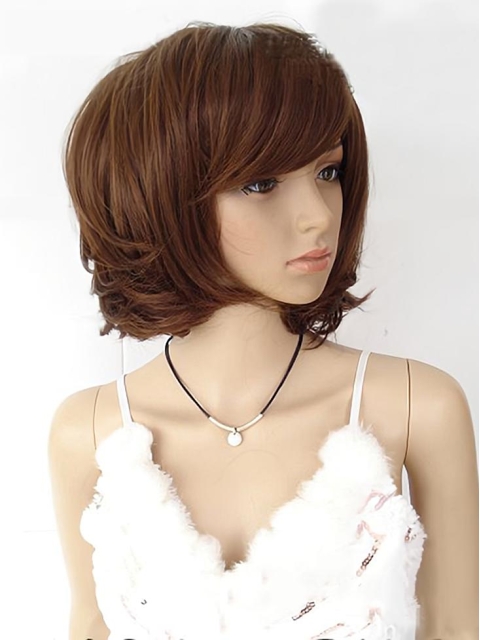 Affordable Auburn Straight Chin Length Wigs