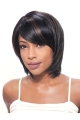 Black Lace Front Indian Remy Hair Medium Wigs