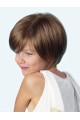 New Design Chin Length Straight Brown With Bangs Fashional Wigs