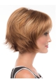 Perfect Chin Length Straight Auburn Elegant Layered Wigs