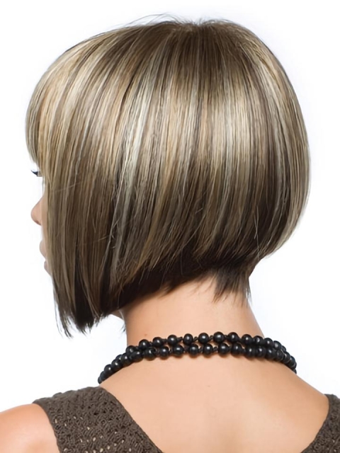 Brown Straight Synthetic Radiant Short Wigs