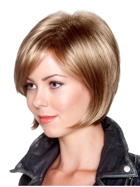 Wholesome Blonde Straight Chin Length Bob Wigs