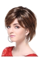 Brown Trendy With Bangs Straight Short Wigs