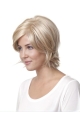 Sleek Blonde Straight Chin Length Monofilament Wigs