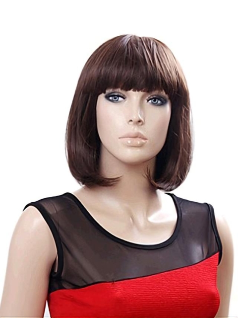 Auburn Tempting Straight Synthetic Medium Wigs