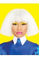 10" Straight White Bobs Nicki Minaj Wigs