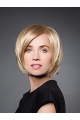 Monofilament Synthetic 10" Straight Blonde Chin Length Wig Bob