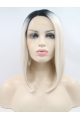 10" Straight Synthetic Ombre/2 Tone Bobs Chin Length Lace Front Wigs