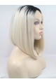 10" Straight Synthetic Ombre/2 Tone Bobs Chin Length Lace Front Wigs