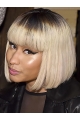 Blonde 12" Straight Bobs Chin Length Nicki Minaj Wigs