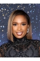 Straight Blonde Lace Front Chin Length Bobs Jennifer Hudson Wigs