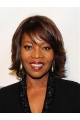 With Bangs Straight 12" Capless Alfre Woodard Wigs