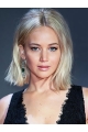 12" Capless Chin Length Synthetic Straight Jennifer Lawrence Wigs